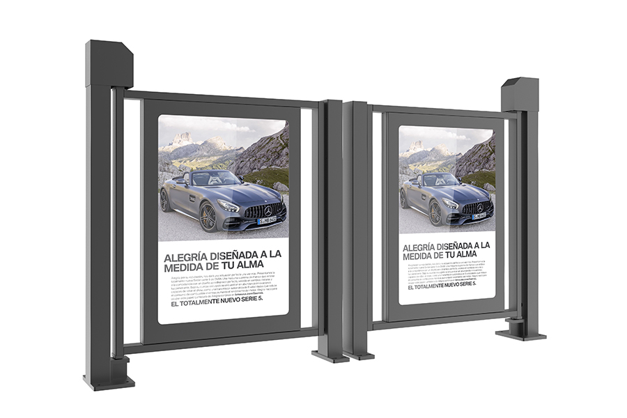 小區(qū)人行通道廣告門，小區(qū)廣告門，廣告門